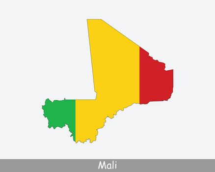Mali Map Flag