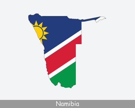 Namibia Map Flag