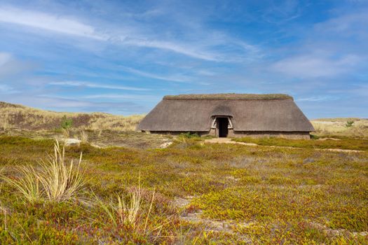 Traditional house within the dunes, Amrum, Germany