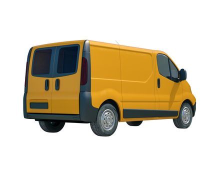 Yellow Delivery Van Icon