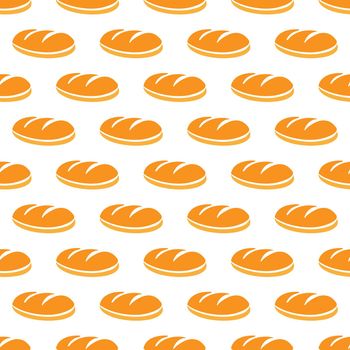 loaf. Seamless pattern for texture, textiles, packaging, and simple backgrounds. Flat style.
