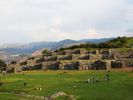 Sacsayhuaman, Incas ruins in the peruvian Andes