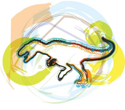 Dinosaur vector illustration