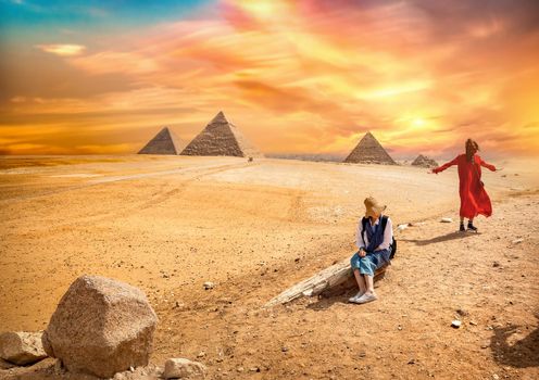 Tour near the pyramids