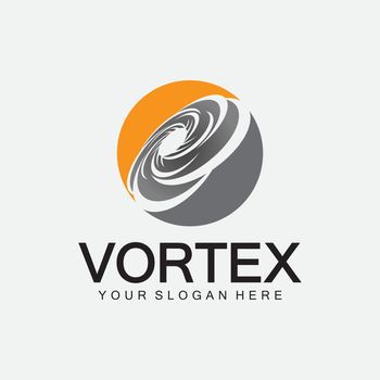 Vortex logo symbol icon illustration design vector.Tornado, vortex, hurricane logo design elements
