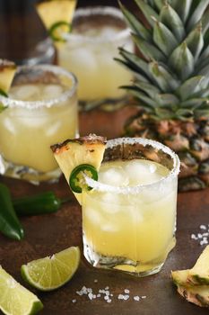 Pineapple Margarita with Jalapeno