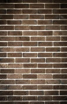 dark brown brick wall