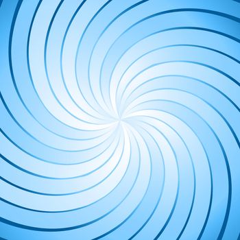 Abstract blue ray twirl background