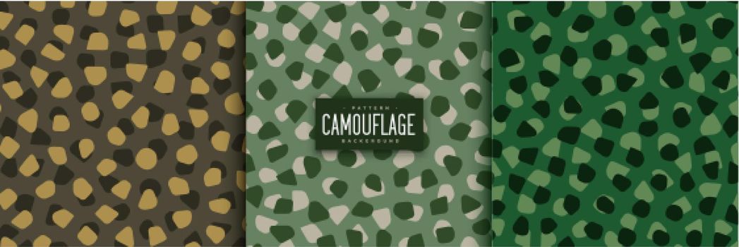 abstract camouflage patterns set in voronoi style