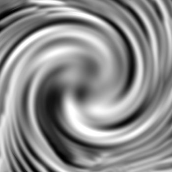Swirling hypnotic blurred pattern in black and white