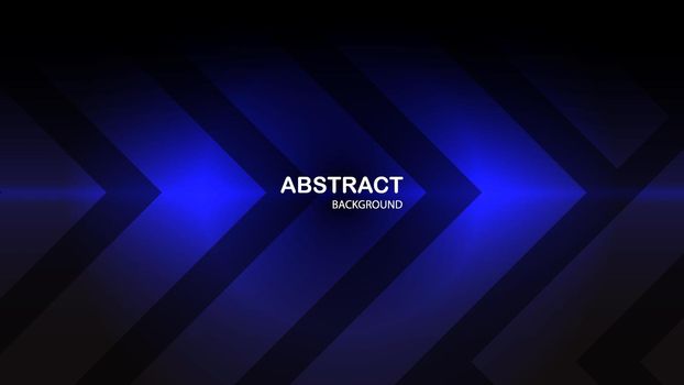 Bright blue tech background with arrows and stripes with copy space for you design, vector.