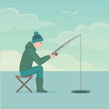 fisherman fishing fish