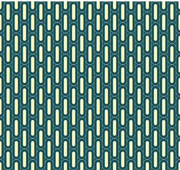 Seamless green geometric vertical rounded bold line pattern