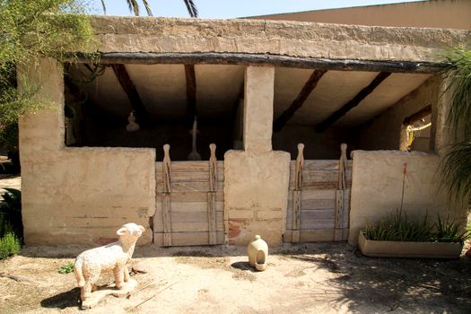 Old farmhouse reproduction in life-size in Elche