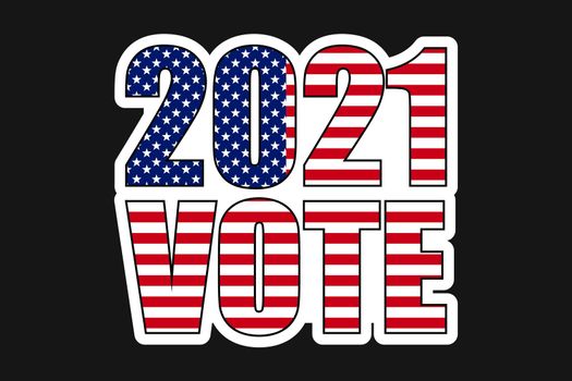 american elections 2021 vote sticker vector illustration. collection of badge patch stickers with democratic civil society slogans, stars and stripes flag elements. ready-made design for advertising printing