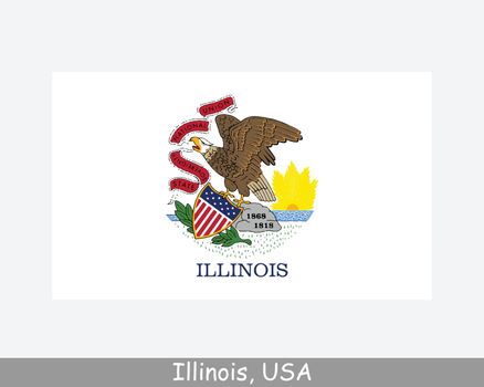 Illinois USA State Flag