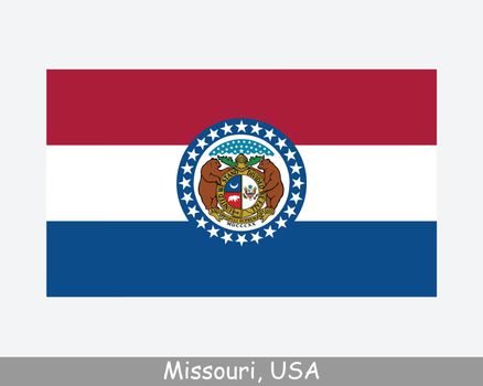 Missouri USA State Flag