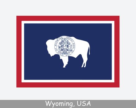 Wyoming USA State Flag