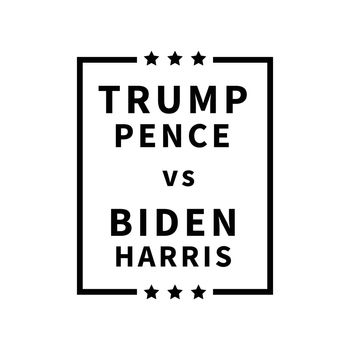1327 Trump Pence vs Biden Harris Poster