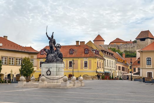 Monument of Istvan Dobo, Eger, Hungary