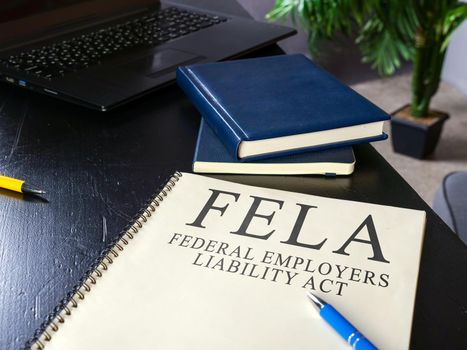 Federal employers liability act FELA and pen on the surface.