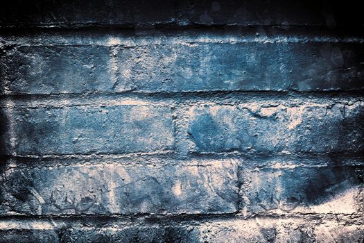 Aged and weathered old brick wall texture in a retro vintage design 