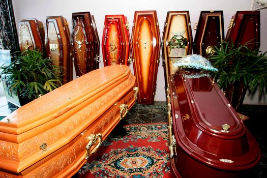 funeral parlor coffin