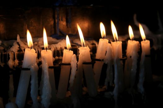 candles burning in bonfim