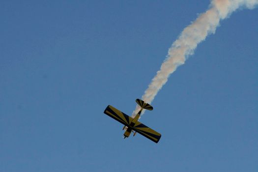 air show with experimental aircraft