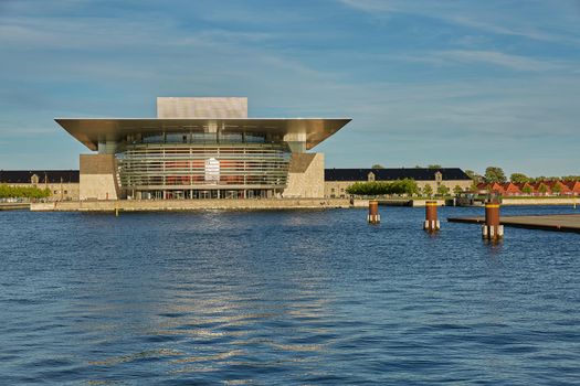 The National Opera House "Operaen" located on the island of Holmen in central Copenhagen. One of the most expensive opera houses ever built