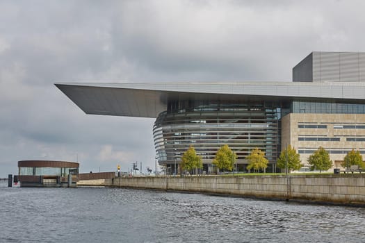 The National Opera House "Operaen" located on the island of Holmen in central Copenhagen. One of the most expensive opera houses ever built