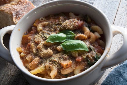 Bowl of Hearty Minestrone Soup