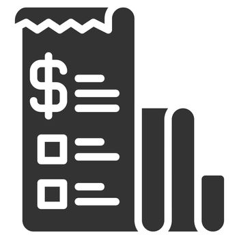 Invoice icon design glyph style