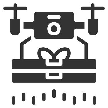 Drone icon design glyph style