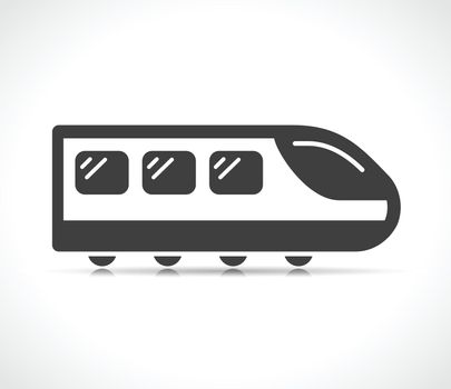 Vector illustration of train icon