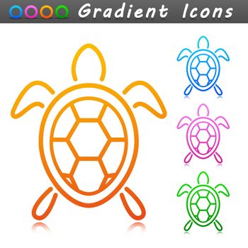 Vector turtle symbol icon design