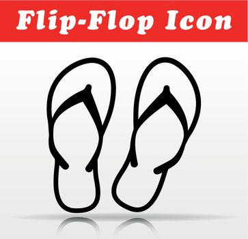 flip flop vector icon design
