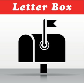 letter box vector icon design