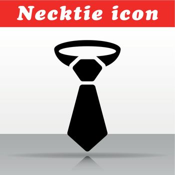 black necktie vector icon design