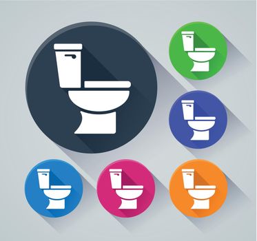 wc circle icons with shadow