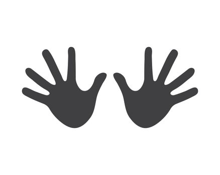 Hand stop and denied  vector icon illustration design