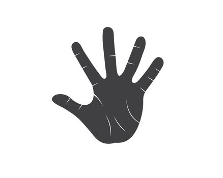 Hand stop and denied  vector icon illustration design