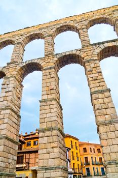 Roman Aqueduct of Segovia, Spain, Europe