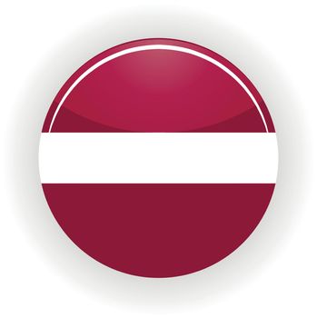 Latvia icon circle isolated on white background. Riga icon vector illustration