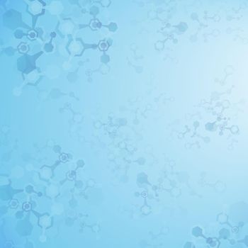 Abstract molecules medical background