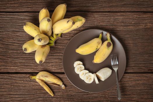 ripe cultivated banana