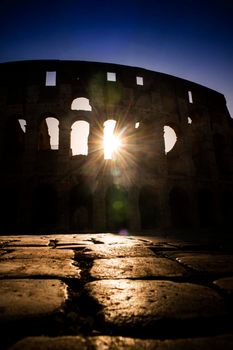 Colosseum to the dawn