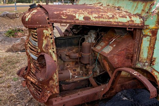 Rusted Truck Engine