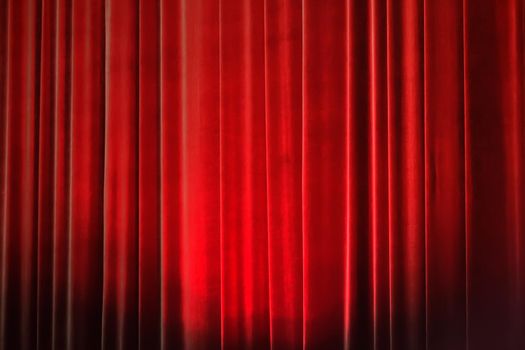 Background concert curtain red. Theater curtains.