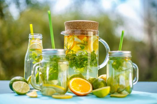 Cold infused detox water